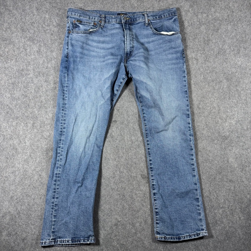 Polo Ralph Lauren Jeans Mens 38x32 Blue Varick Slim Straight Stretch Denim Pants